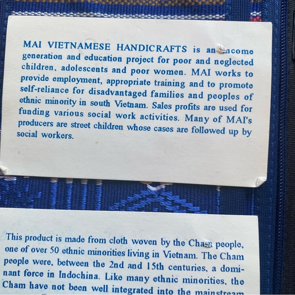 VTG 90’s Cham Weaving Artisan Made Fair Trade Handcrafted Wallet. New! - Picture 15 of 15